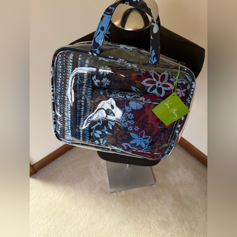 Vera Bradley 4 pc cosmetic organizer in Java Floral NWT